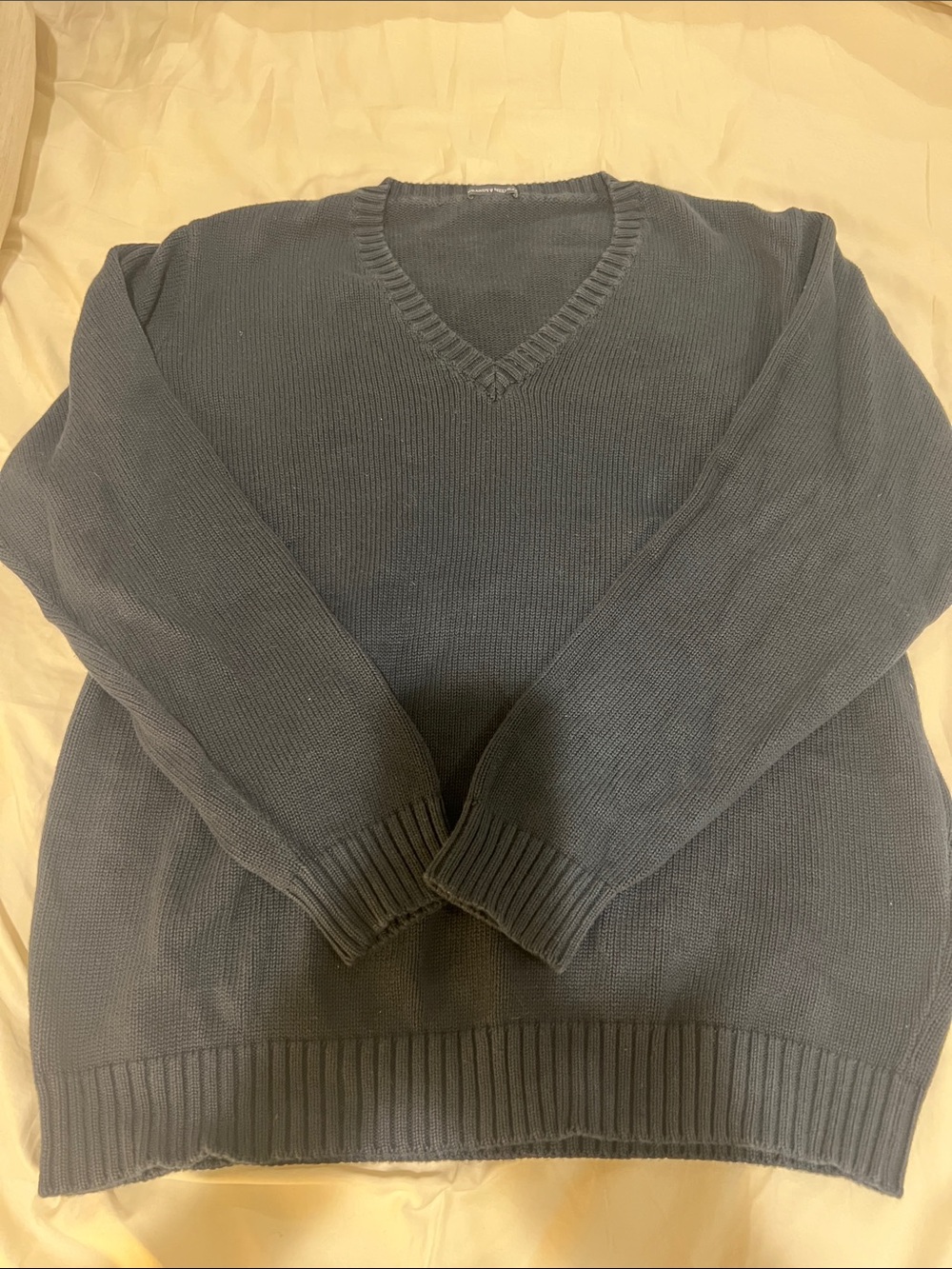 Brandy Melville V-Neck Sweater - Classic Navy